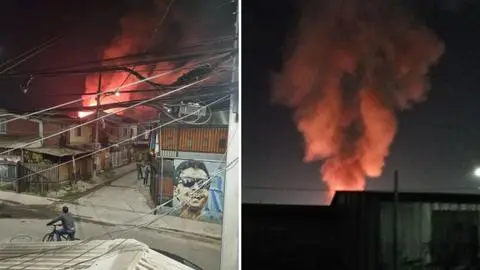 Víctima tenía reposo médico: Incendio deja una persona fallecida y al menos 6 viviendas destruidas en Maipú