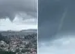Registran paso de tromba marina en el Gran Concepción: Fue captada en Lenga y San Pedro de la Paz
