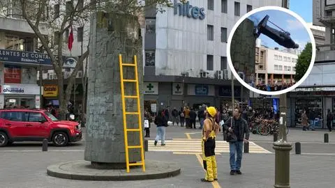 “¿Queremos realmente la figura de un genocida?”: Artista cuestiona reinstalación de estatua de Pedro de Valdivia en la Plaza Independencia de Concepción