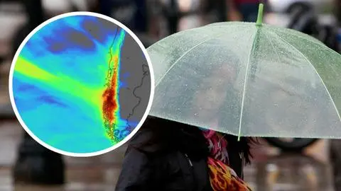 Más de 350 mm de lluvia acumulados: Enorme río atmosférico llegaría a 12 regiones de Chile esta semana