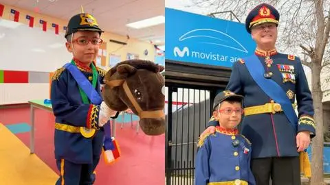 Niño penquista representa Parada Militar en su colegio y es invitado al desfile oficial en el Parque O’Higgins