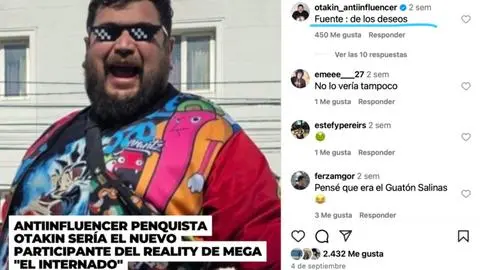 “La fuente de los deseos” siempre lo supo: Confirman a Otakin en nuevo reality de Mega