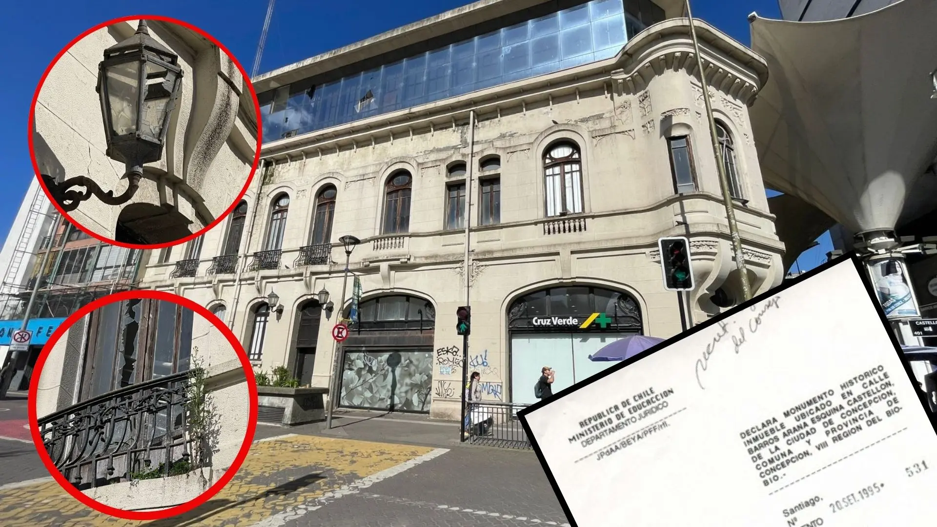 El lamentable deterioro de la casa que mandó a construir Pedro del Río Zañartu en Concepción: Es monumento nacional