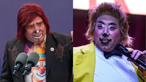 Pelea entre los payasos más famosos de Chile terminó a los golpes: El tenso momento entre Tachuela Grande y Microbio Caluga