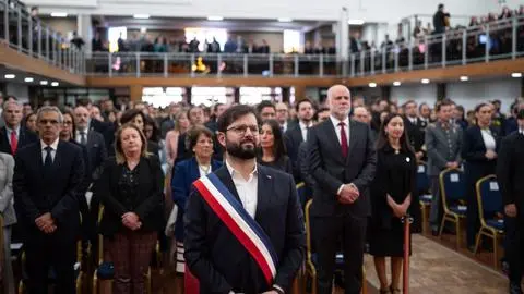 Presidente Boric participa en su último Te Deum Evangélico junto a candidatos presidenciales