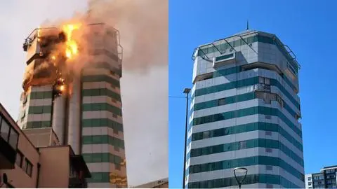 Así se ven los edificios principalmente afectados por disturbios durante el estallido social