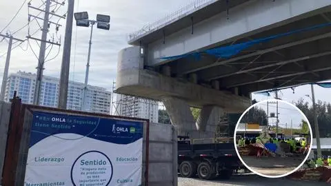 Finalizó el paro de trabajadores del puente Bicentenario que unirá la Av. Chacabuco