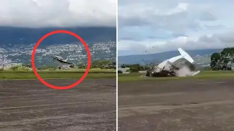 Aeronave se precipitó justo cuando despegaba: Fatal accidente aéreo deja dos personas fallecidas en aeropuerto de Venezuela