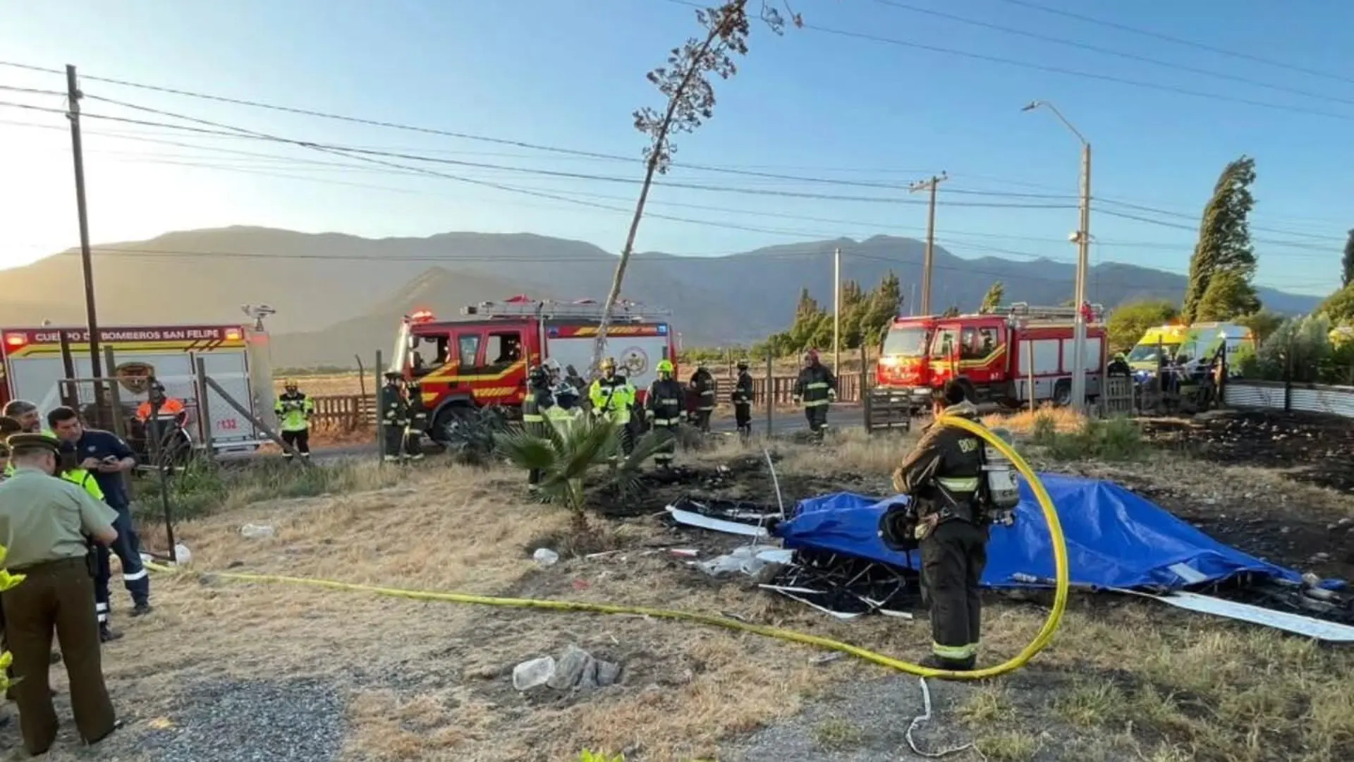 Piloto de avioneta fallece tras estrellarse en sector rural de Putaendo: Accidente provocó un leve incendio en pastizal