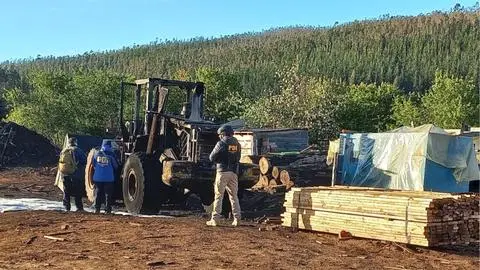 Atentado incendiario en aserradero de Cañete: dejan evidencia balística y pancartas