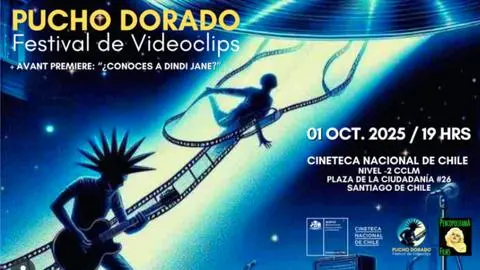 Vive la música y el cine en pantalla grande con el Festival Internacional de Videoclips Pucho Dorado este 1 de octubre