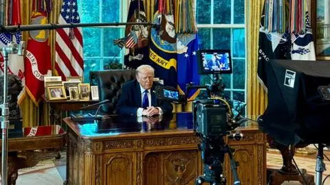 “Israel debe detener de inmediato el bombardeo en Gaza”: Trump celebra posible acuerdo con Hamás