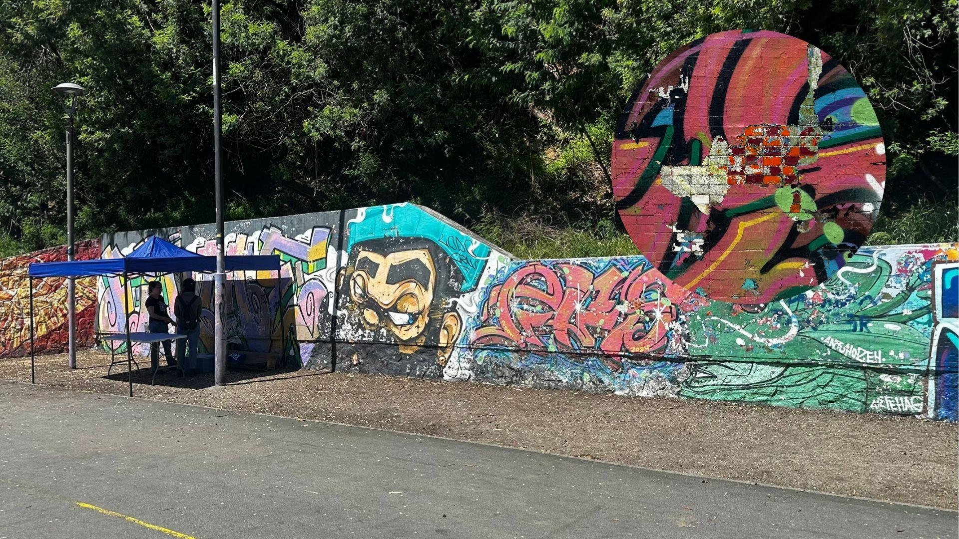 mural parque ecuador concepción