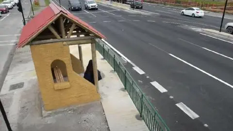 Reja en paradero de la Ruta 160 incomoda  a los viajeros entre San Pedro de la Paz y Coronel
