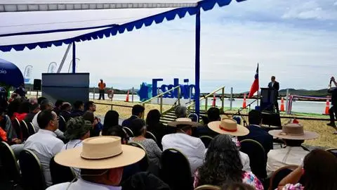 Essbio inaugura Tranque Ninhue para asegurar operatividad en la zona de Itata