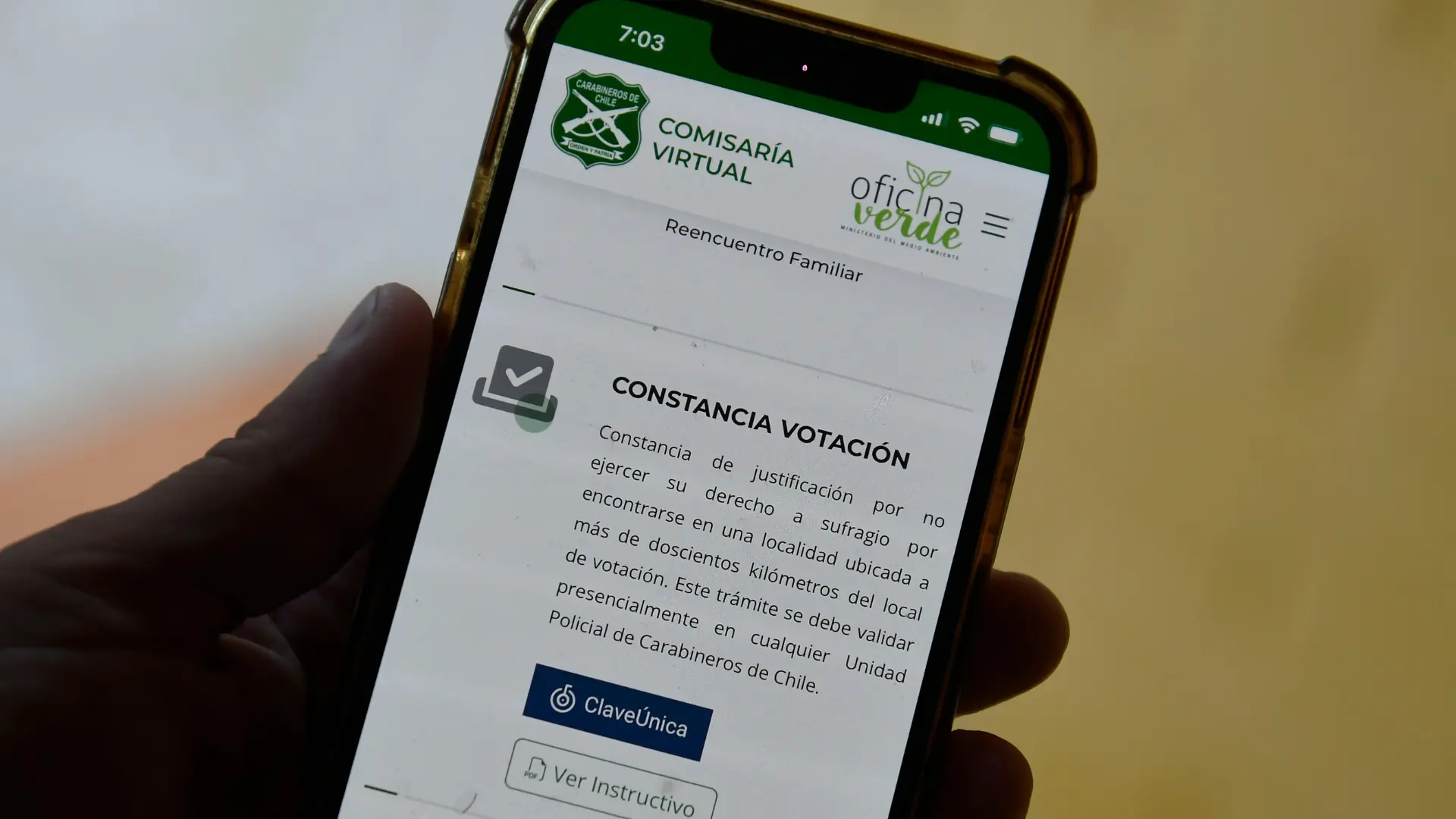 Reportan fallas en la Comisaría Virtual para excusarse de votar en las elecciones