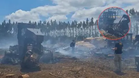 Seguidilla de ataques al sur de Chile suma nuevo atentado incendiario en La Araucanía: siete maquinarias quemadas