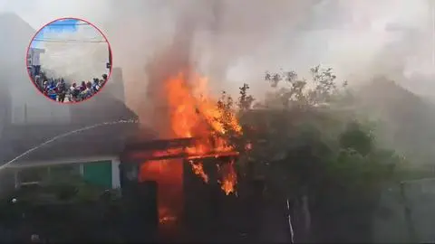 Incendio de gran magnitud afectaen sector de Santa Sabina de Concepción