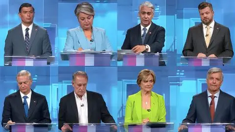 Debate Anatel: Candidatos abordan sus puntos de vista ante la temática de los derechos humanos y cárcel Punta Peuco