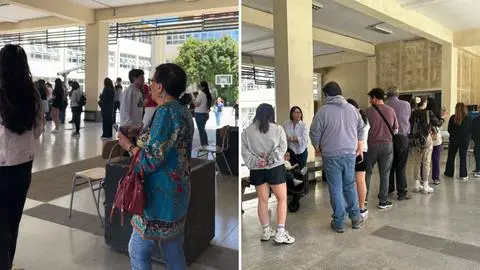 Elecciones 2025: Largas filas de votantes se registran en el Liceo de Niñas de Concepción