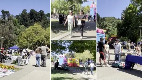 Elecciones en Concepción: familias penquistas disfrutan el Parque Ecuador después de ir a votar
