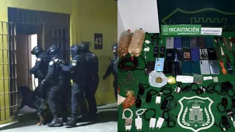 Allanamientos en cárceles de Osorno y Puerto Montt terminan con incautación de armas blancas, drogas, alcohol artesanal y celulares