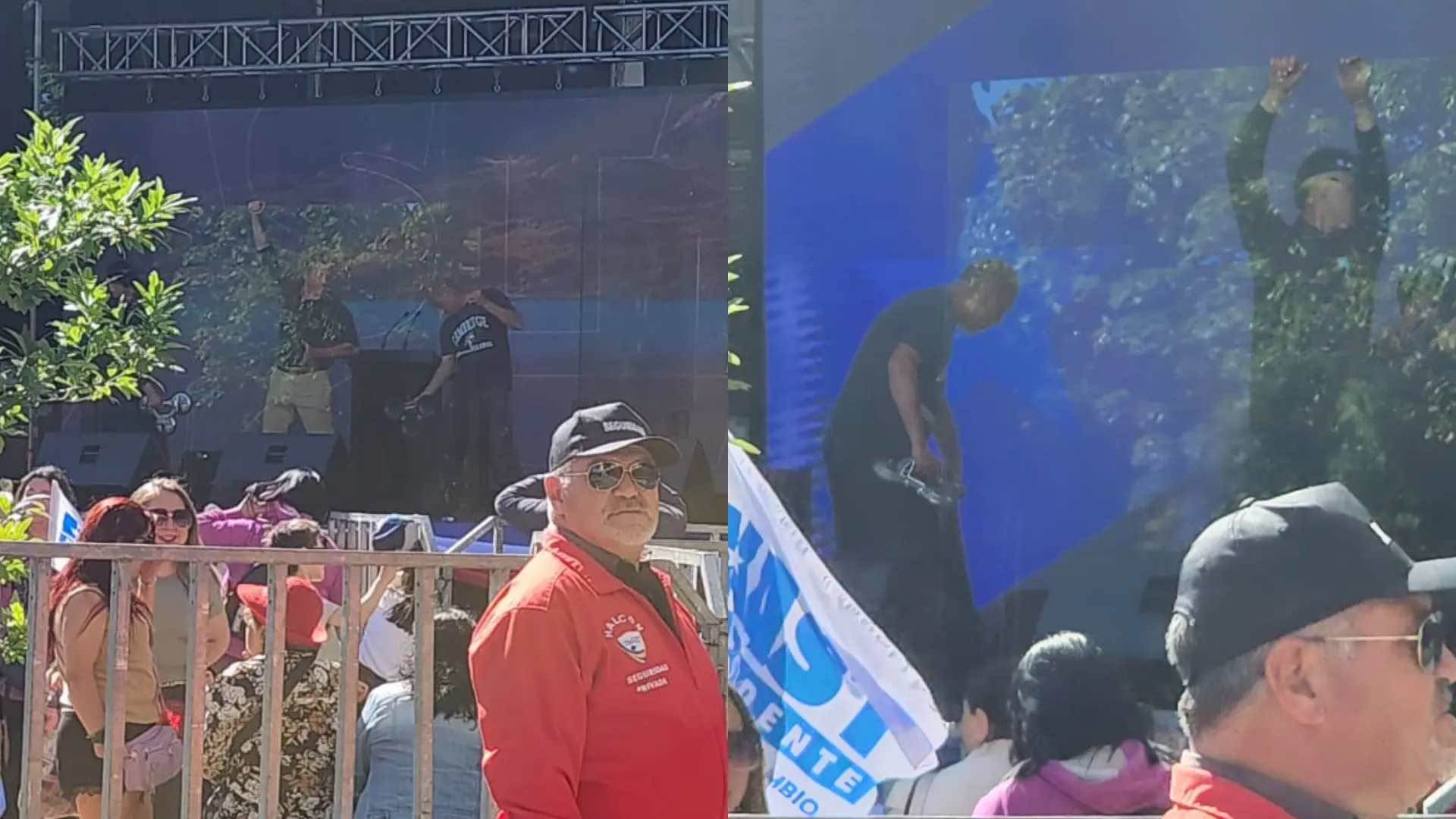 José Antonio Kast insiste en usar vidrio blindado durante cierre de campaña presidencial en Concepción