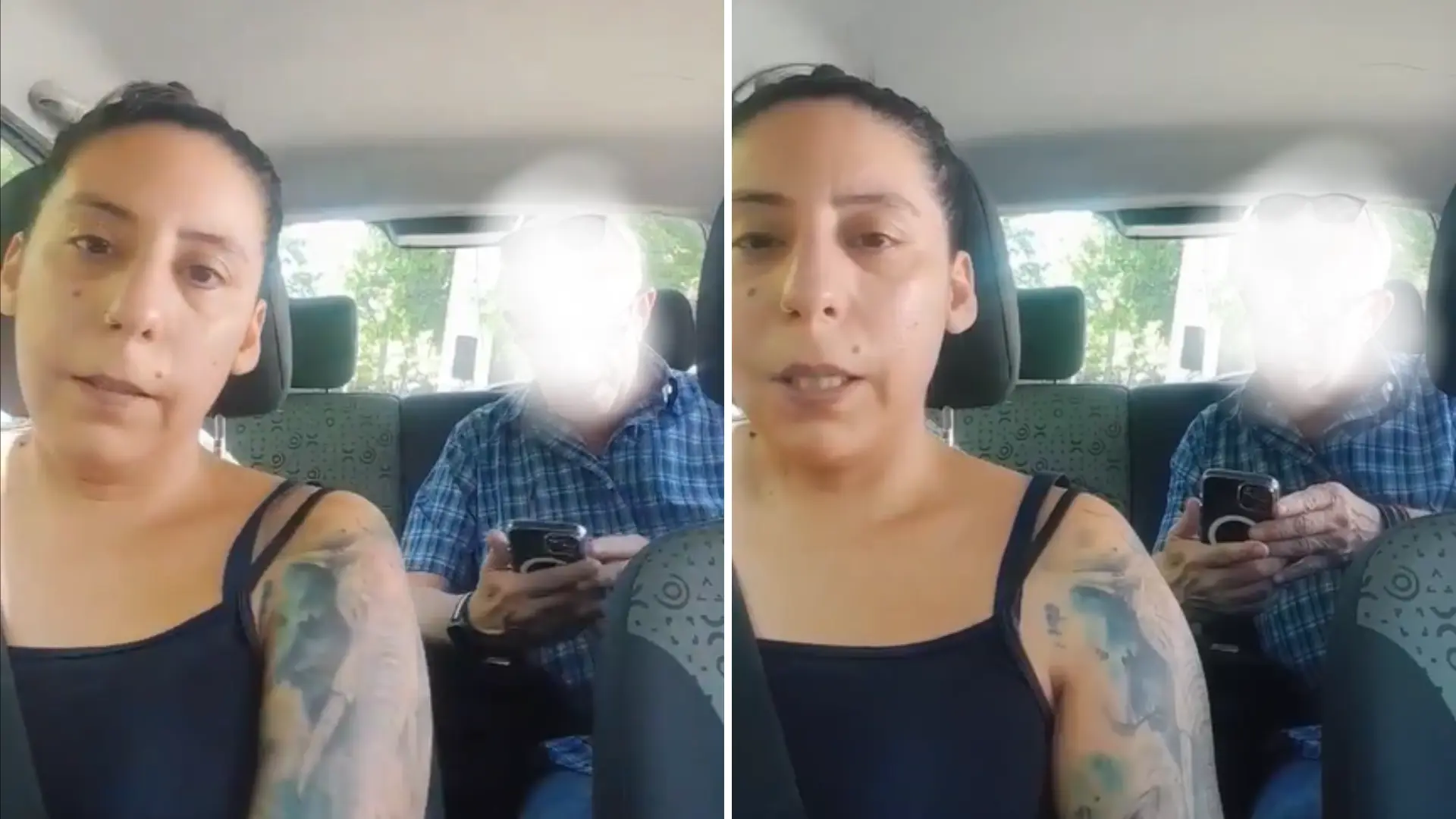 Tenso registro: conductora de aplicación rechaza llevar a adulto mayor tras discusión por aire acondicionado