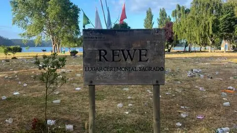 Terreno sagrado quedó cubierto de basura tras show de la Teletón en San Pedro de la Paz