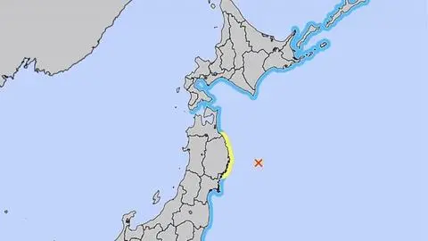 Terremoto en Japón: olas de 10 cm tras sismo de magnitud 6,7 en la costa noreste