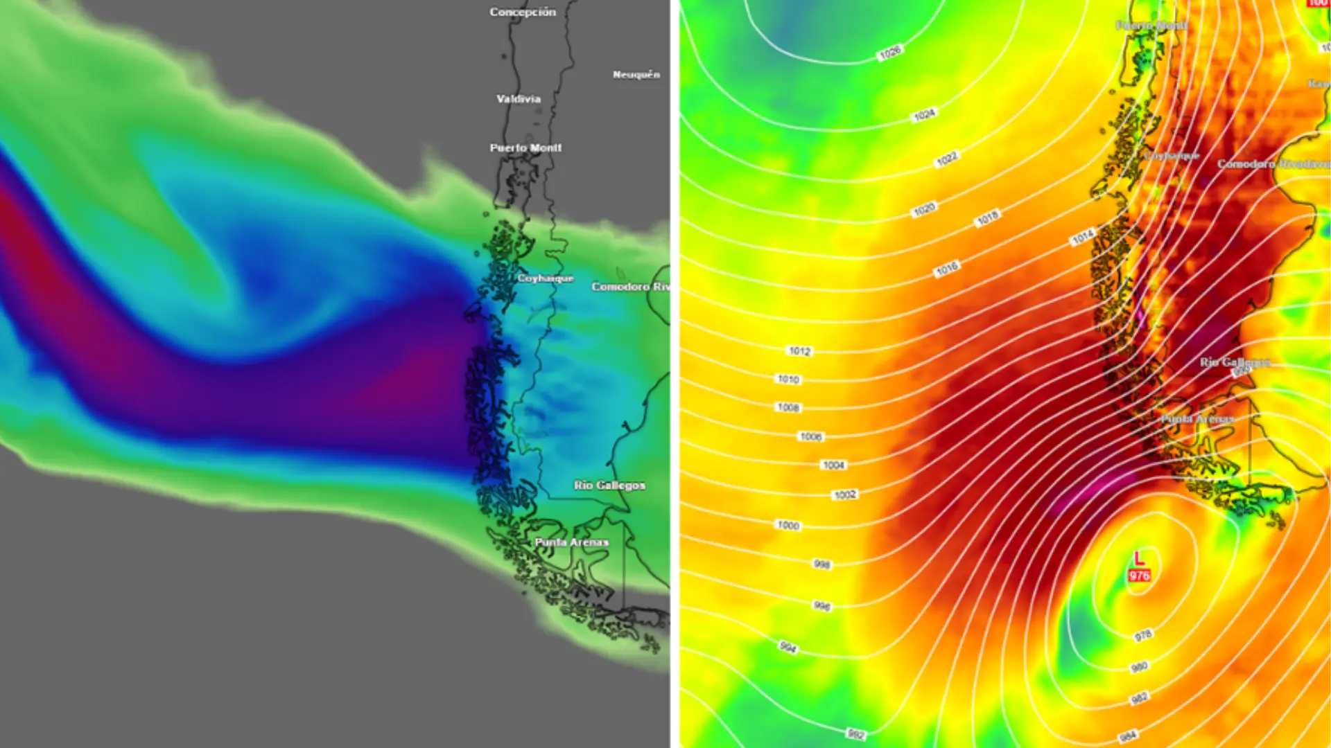 Río atmosférico afectará a dos regiones de Chile con hasta 200 mm de lluvia y vientos de 100 km por hora