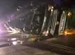Volcamiento de camión obstaculiza el tránsito en una de las rutas más importantes del Gran Concepción