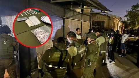 Carabineros fija su mirada en Barrio Brasil de Concepción: Allana viviendas por tráfico de drogas y cierra clandestino