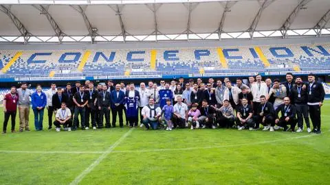 Concepción celebra a Deportes Concepción tras ascender a primera división