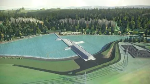 Central Hidroeléctrica Rucalhue retoma parcialmente sus obras tras un mes de su paralización en Santa Bárbara