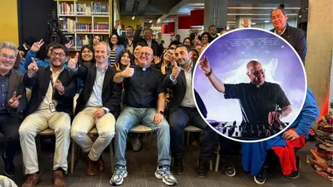 Reconocido sacerdote y DJ internacional Padre Guilherme llegó a Duoc UC sede Concepción para dialogar con estudiantes sobre fe y música