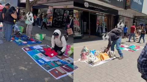 Comercio ambulante marca presencia en el centro de Concepción durante Navidad