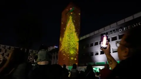 Gobierno Regional del Biobío celebró Navidad con villancicos y show de luces