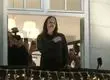 María Corina Machado reaparece en Noruega saludando en el balcón del Grand Hotel de Oslo