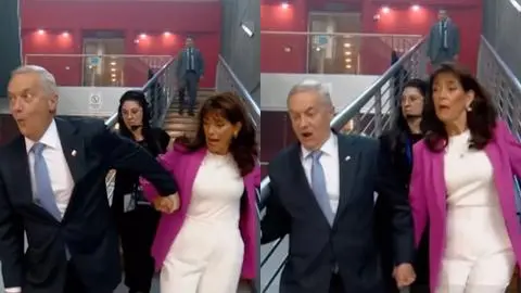 José Antonio Kast sufre inesperado tropiezo durante su llegada al debate Anatel