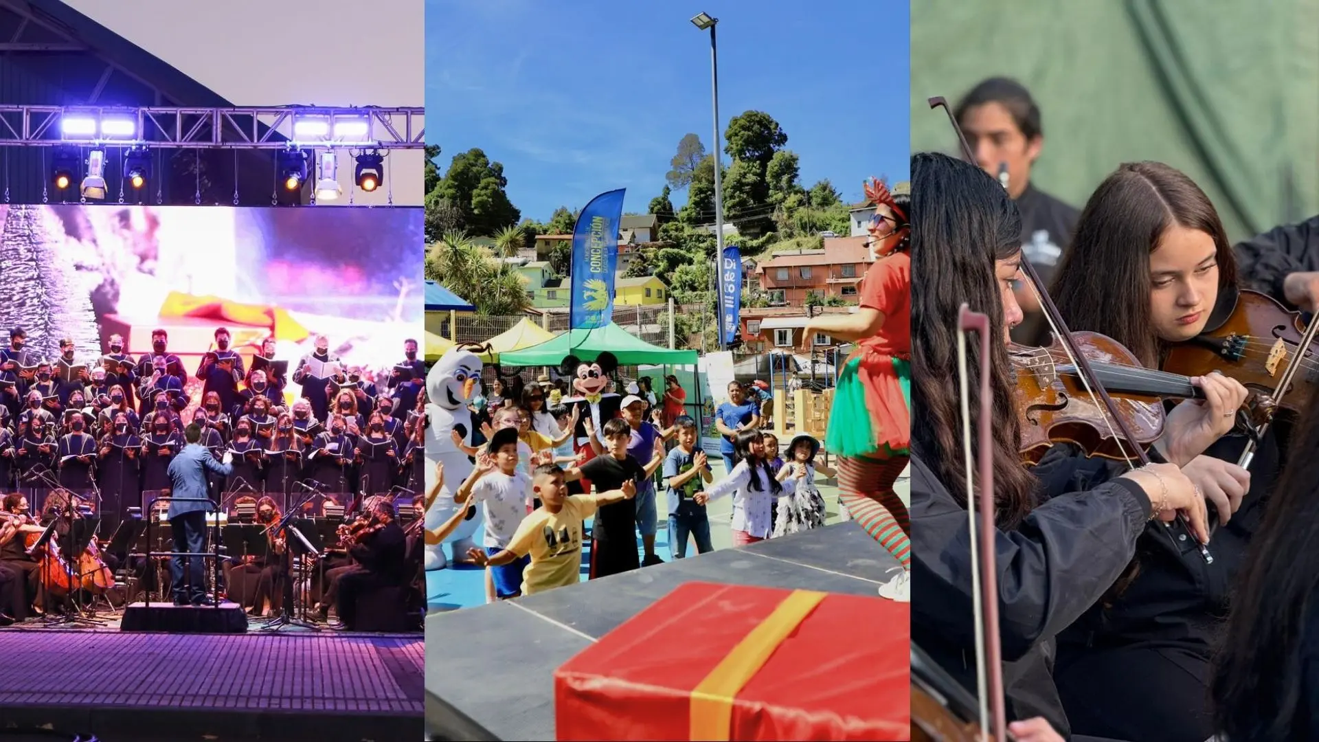 Desde la Sinfonía UdeC hasta fiestas en barrios: Eventos gratuitos para disfrutar la Navidad en Concepción