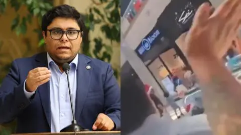 “El indio cu… que nos quiere hacer trabajar más tarde”: Funa al diputado Meza en centro comercial termina en agresión e insultos