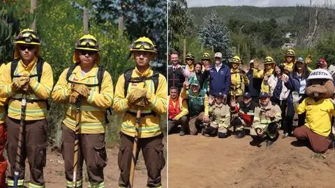 Población Primer Agua de Penco se prepara ante incendios forestales: Ministro Elizalde visitó las obras