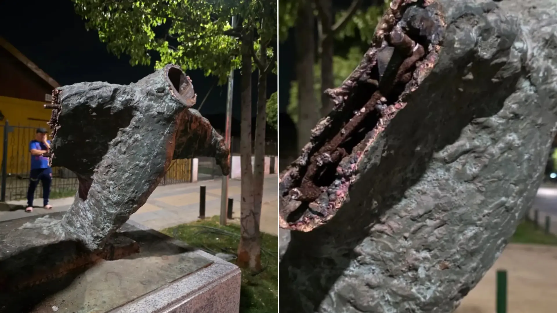 “Odio y premeditación”: Destruyen estatua conmemorativa de víctimas de la dictadura en San Joaquín