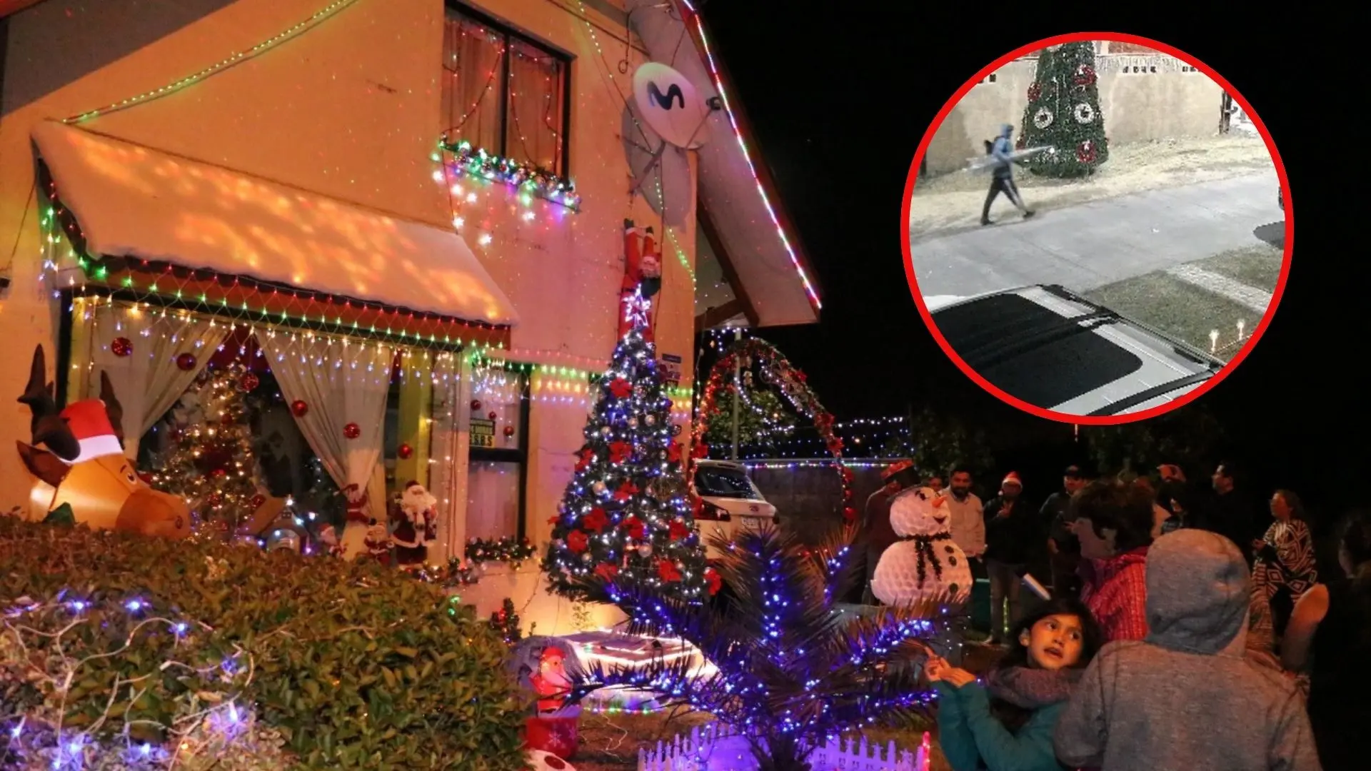 Vecinos de barrio navideño en Brisas del Sol denuncian seguidilla de robos: Grabaron imágenes del ladrón