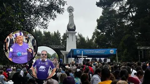 Emoción, agradecimiento y camisetas lilas marcan la peregrinación al Cerro La Virgen en Concepción