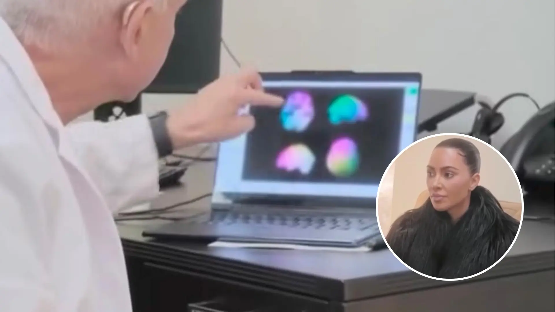 Kim Kardashian revela diagnóstico de “baja actividad cerebral” tras someterse a escáner en su reality