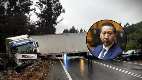 Conductor a exceso de velocidad sería responsable del accidente que dejó a un PDI fallecido y a su hijo grave