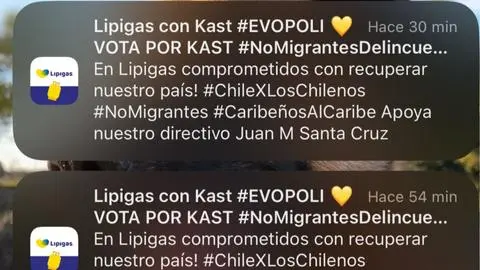 Polémica electoral: Lipigas envió mensajes invitando a votar por Kast y Jara denuncia ante el Servel