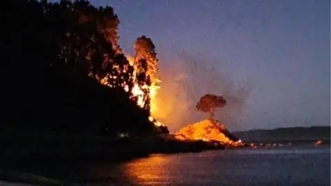 Controlan incendio forestal en sector Ramuntcho: municipio anunció denuncia ante Fiscalía